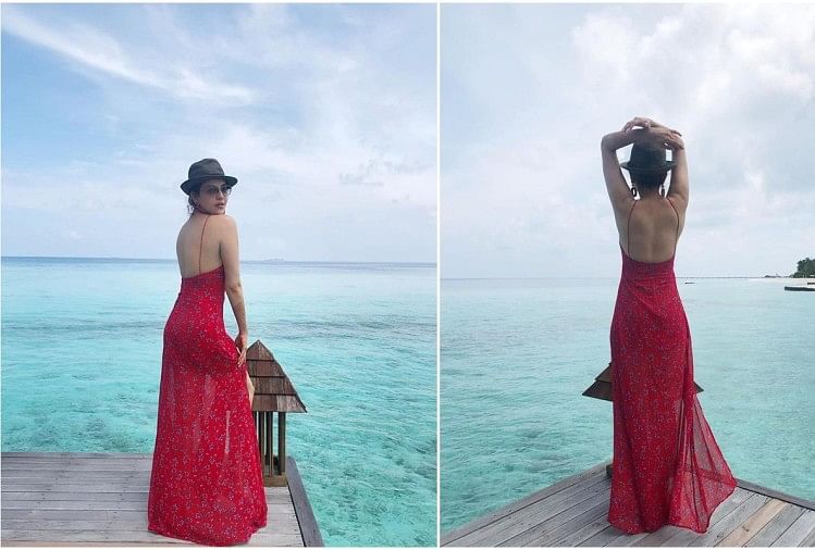 Kajal Aggarwal: हनीमून मनाने मालदीव पहुंचीं काजल अग्रवाल, बीच से शेयर की ये बोल्ड तस्वीर काजल अग्रवाल