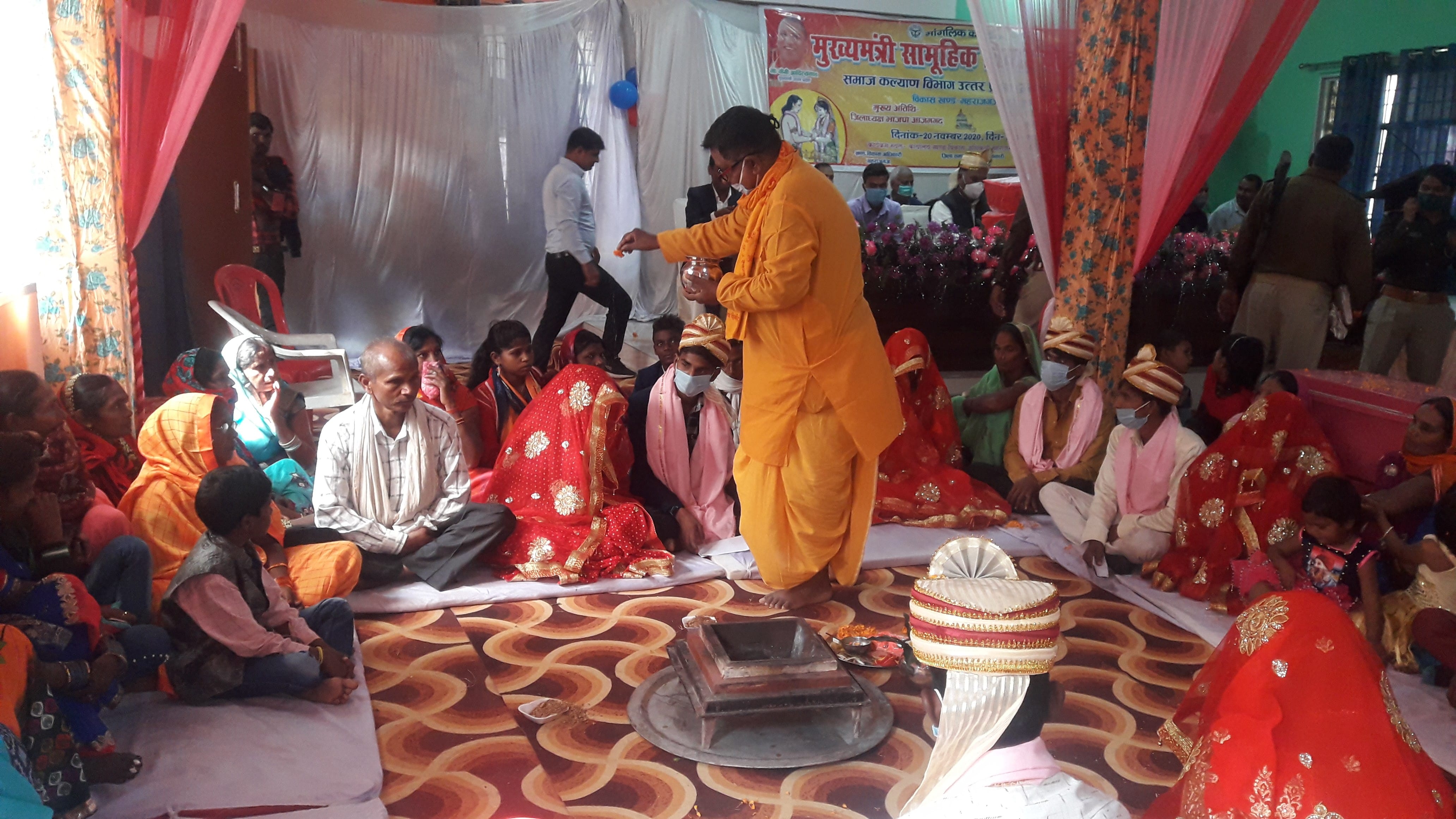 महराजगंज में मुख्यमंत्री सामूहिक विवाह का आयोजन।