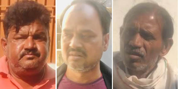 राघवेंद्र प्रताप सिंह, जमुना प्रसाद सोनी व राजू कुशवाहा। राघवेंद्र प्रताप सिंह, जमुना प्रसाद सोनी व राजू कुशवाहा।