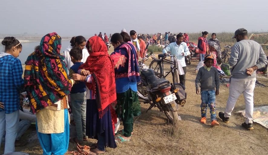 गंगा स्नान पर नांगलसोती के गंगाघाट पर उमड़ी श्रद्धालुओं की भीड़। गंगा स्नान पर नांगलसोती के गंगाघाट पर उमड़ी श्रद्धालुओं की भीड़।