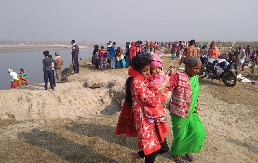 गंगा स्नान पर नांगलसोती के गंगाघाट पर उमड़ी श्रद्धालुओं की भीड़। गंगा स्नान पर नांगलसोती के गंगाघाट पर उमड़ी श्रद्धालुओं की भीड़।