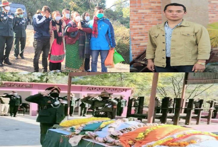 शहीद की पत्नी ने वीडियो कॉल पर रो रो कर किए अंतिम संस्कार के दर्शन