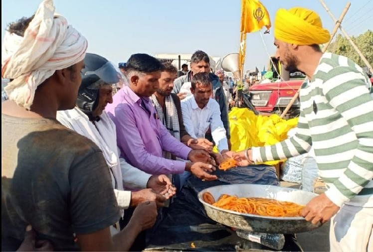 Changed Food menu in Farmer Protest