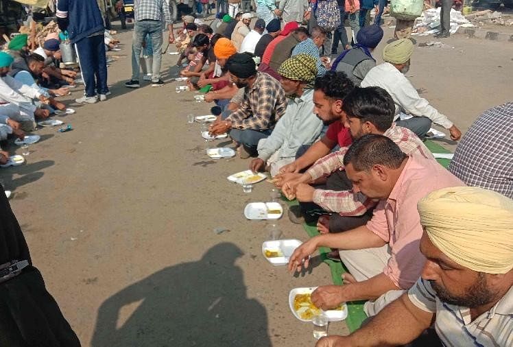 Changed Food menu in Farmer Protest