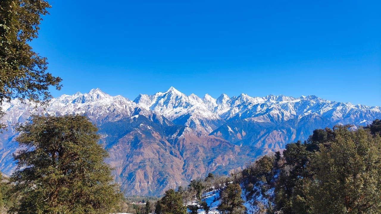 रविवार को मौसम साफ होने से इस तरह नजर आई पंचाचूली। संवाद रविवार को मौसम साफ होने से इस तरह नजर आई पंचाचूली। संवाद
