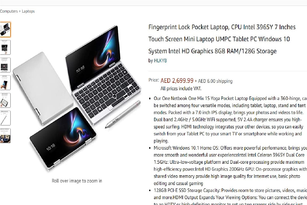 One Mix 1S Yoga Pocket Lapto