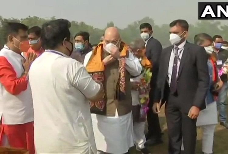 Amit Shah West Bengal Visit Live Updates Road Show Lunch With Folk Singer  Press Conference Mamata Banerjee Tmc Bjp - Live: अमित शाह के बंगाल दौरे का दूसरा  दिन, बीरभूम पहुंचे गृह