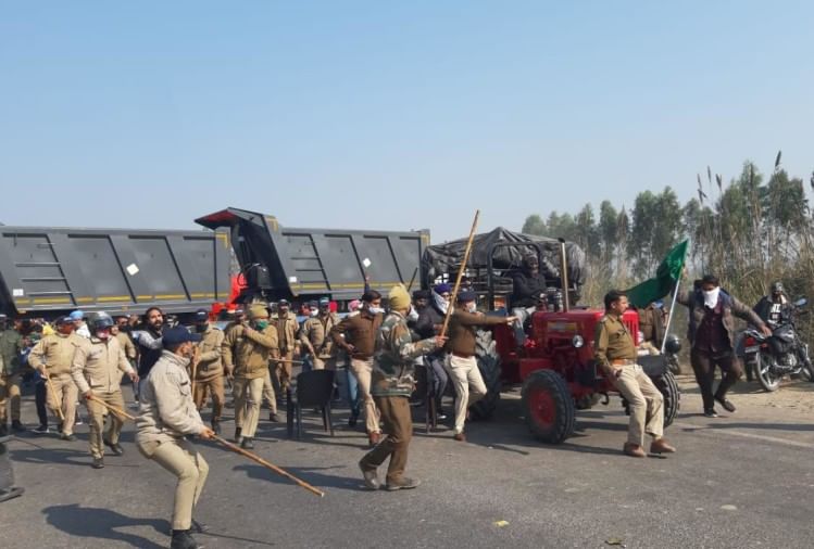 Kisan Andolan In Uttarakhand News: Farmer Andolan Going Vehicle Owner Forcibly Hit Ssi From Tractor Trolley - Kisan Andolan In Uttarakhand : आंदोलन में जबरन ट्रैक्टर ट्रॉली लेकर जा रहे वाहन स्वामी