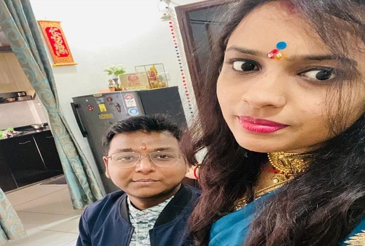 Arju's file photo with husband