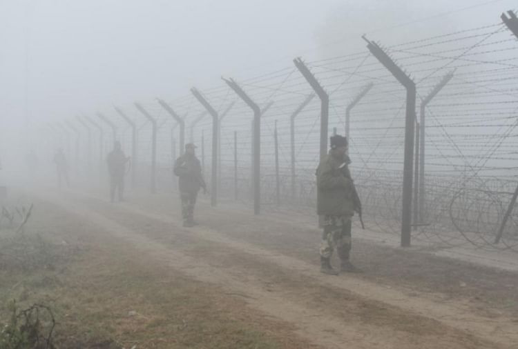 Indo-Pak border covered in fog in Punjab