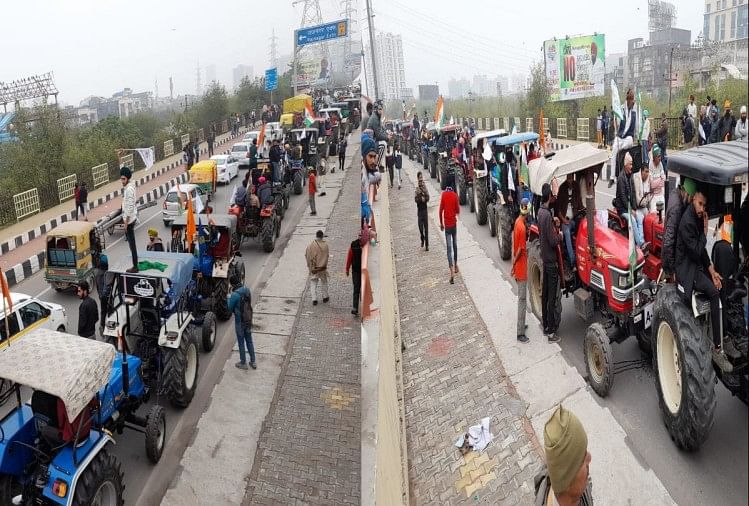 farmers protest live updates 7 january kisan andolan tractor march singhu tikri chilla ghazipur other borders closed