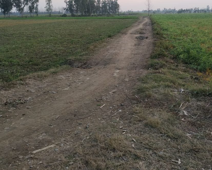 रुद्रपुर के मिलक गांव में ऐसी हालत में था संपर्क मार्ग। रुद्रपुर के मिलक गांव में ऐसी हालत में था संपर्क मार्ग।