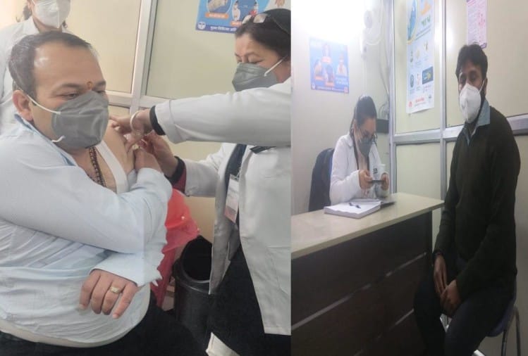 प्रदेश में कोरोना टीकाकरण का आगाज, पहला टीका चिकित्सा अधिक्षक को लगा, मुख्यमंत्री रहे मौजूद