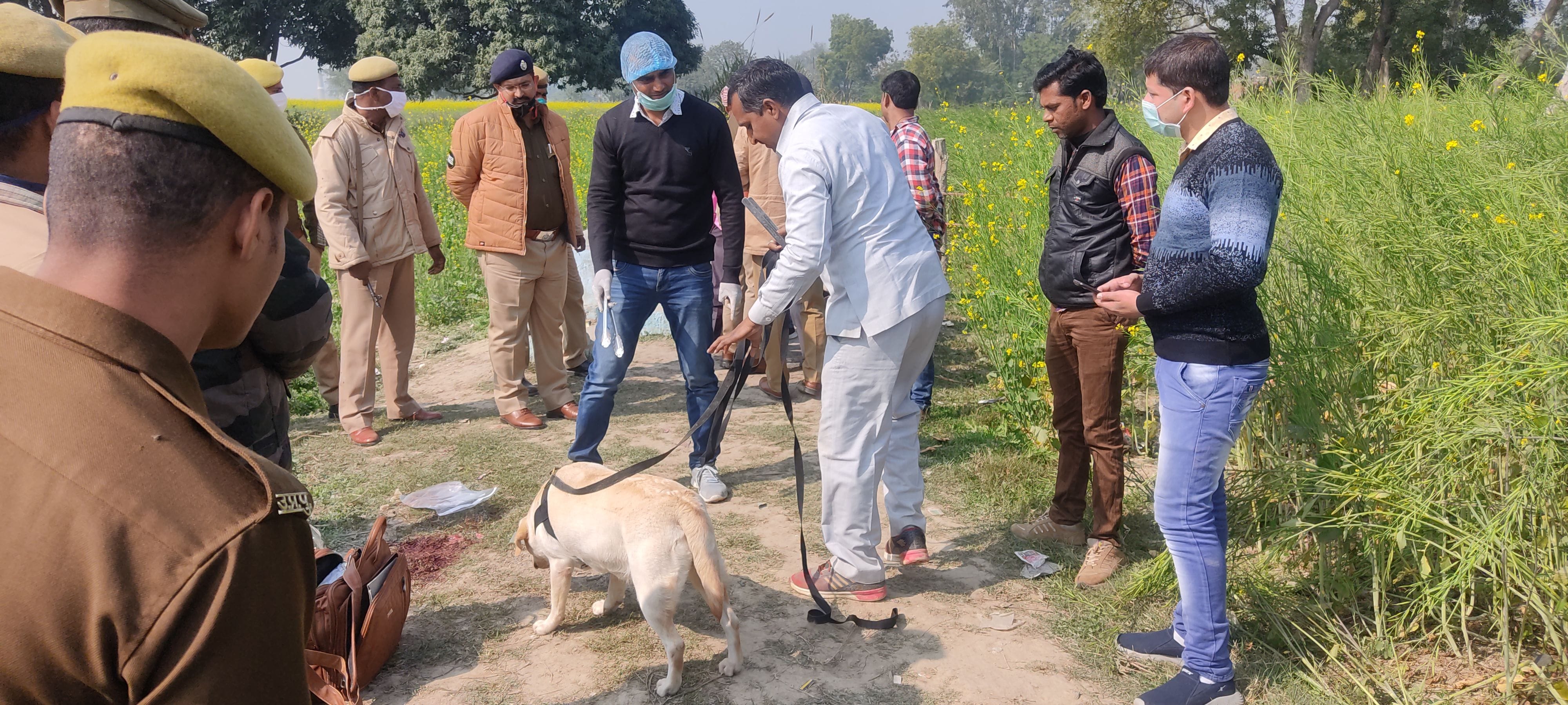घटना स्थल पर मौजूद डॉग स्क्वायड। घटना स्थल पर मौजूद डॉग स्क्वायड।