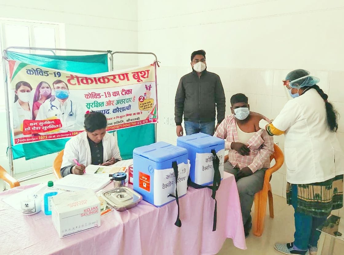 730 front line workers, including SP, ASP, take first dose of vaccine 730 front line workers, including SP, ASP, take first dose of vaccine