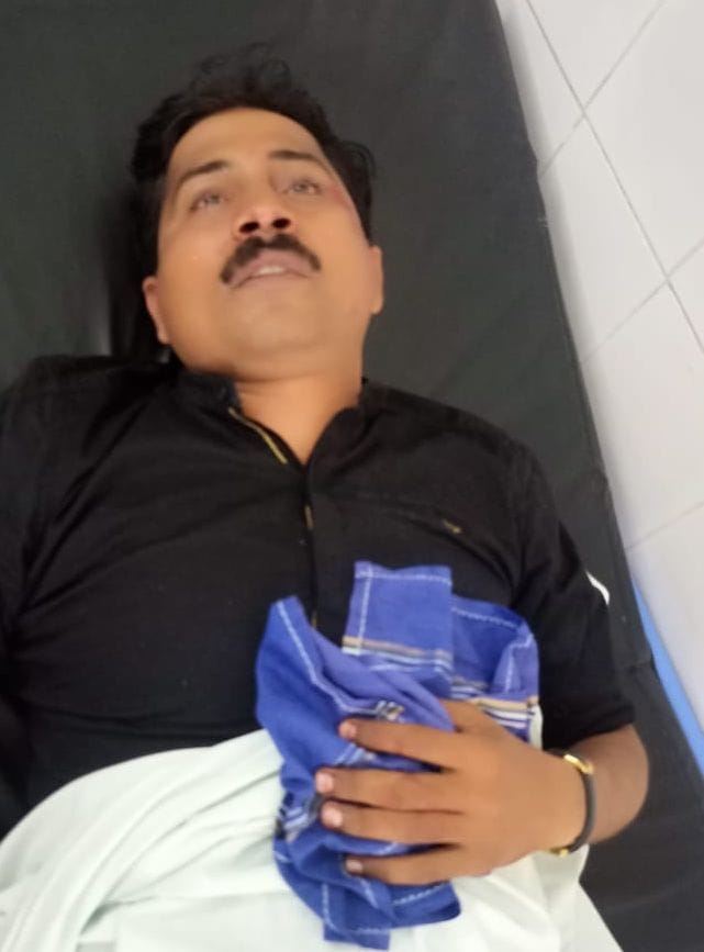 फोटो संख्या 22 घायल हेल्थ वर्कर जितेंद्र प्रताप सिंह। फोटो संख्या 22 घायल हेल्थ वर्कर जितेंद्र प्रताप सिंह।