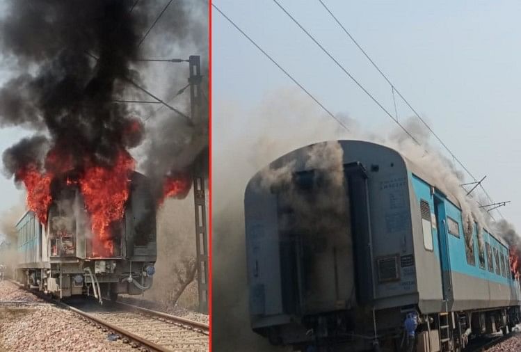 Uttarakhand News: Shatabdi Express Train Coach Caught Fire In Dehradun  Photos - दिल्ली से देहरादून आ रही शताब्दी एक्सप्रेस में लगी भीषण आग,  तस्वीरों में देखें मंजर... - Amar Ujala ...