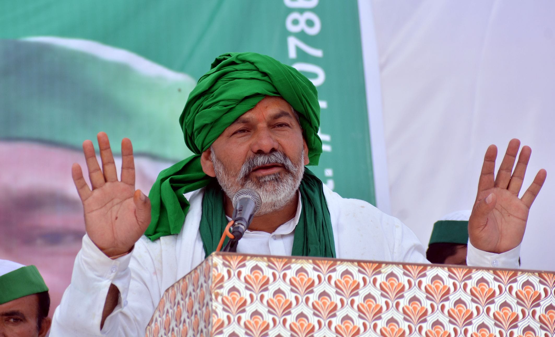 गोंडा क्षेत्र के गांव लगसमा के मजरा भ्यामल खेड़ा में आयोजित विशाल किसान महापंचायत में किसानों क? गोंडा क्षेत्र के गांव लगसमा के मजरा भ्यामल खेड़ा में आयोजित विशाल किसान महापंचायत में किसानों क?