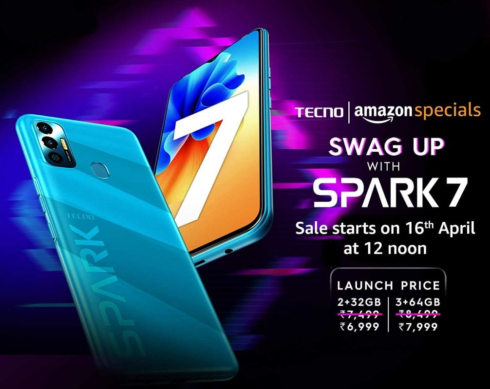 Tecno Spark 7 First Look: 7000 रुपये से कम में एक स्टाइलिश फोन