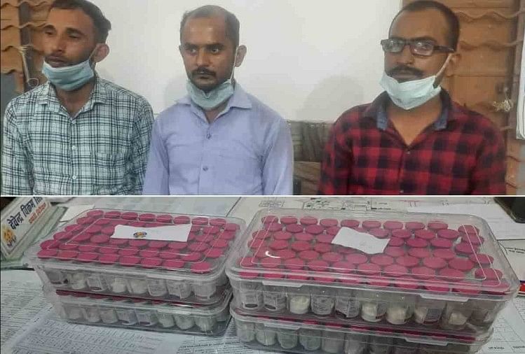 रेमडेसिविर वैक्सीन की तस्करी: गैंग के खुलासे को लगीं दो टीमें, जाएगी बंगाल, तीन आरोपियों में एक संक्रमित रेमडेसिविर वैक्सीन और पकड़े गए आरोपी