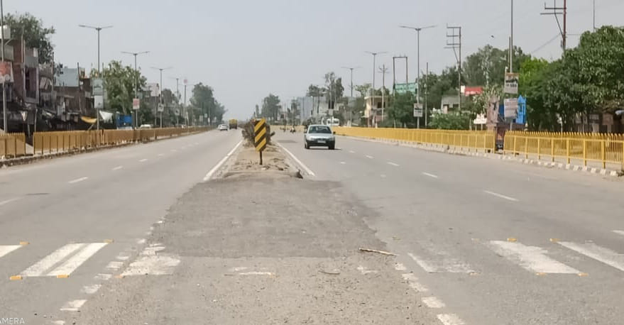 लॉकडाउन के चलते तलहेडी बुजुर्ग में भी हाईवे पर दिनभर पसरा रहा सन्नाटा