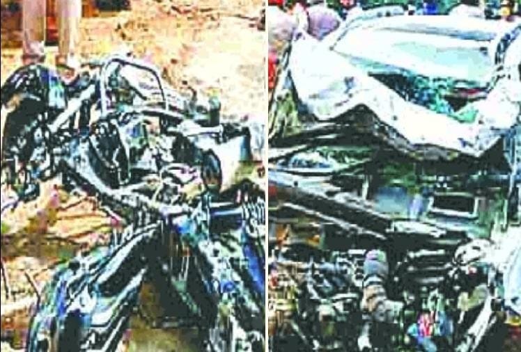 सड़क हादसे में पल भर में उजड़ा परिवार
