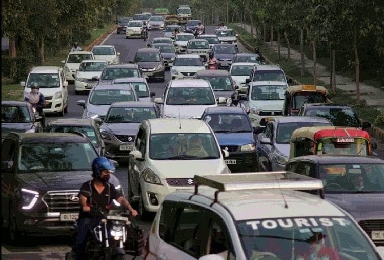 दिल्ली ट्रैफिक।