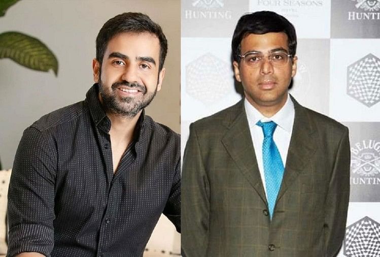 ऑनलाइन चेस: शतरंज के बादशाह आनंद को अरबपति ने धोखे से दी मात निखिल कामथ और विश्वनाथन आनंद