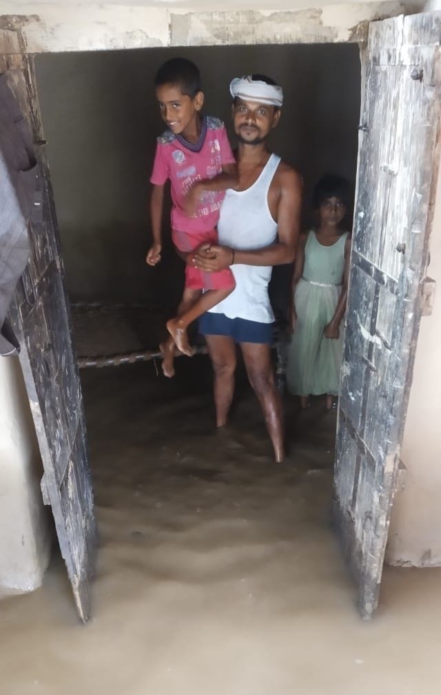 development of croers in district headquarters manjhanpur drowned in one day rain development of croers in district headquarters manjhanpur drowned in one day rain