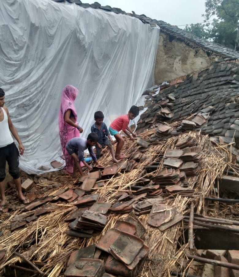 development of croers in district headquarters manjhanpur drowned in one day rain development of croers in district headquarters manjhanpur drowned in one day rain