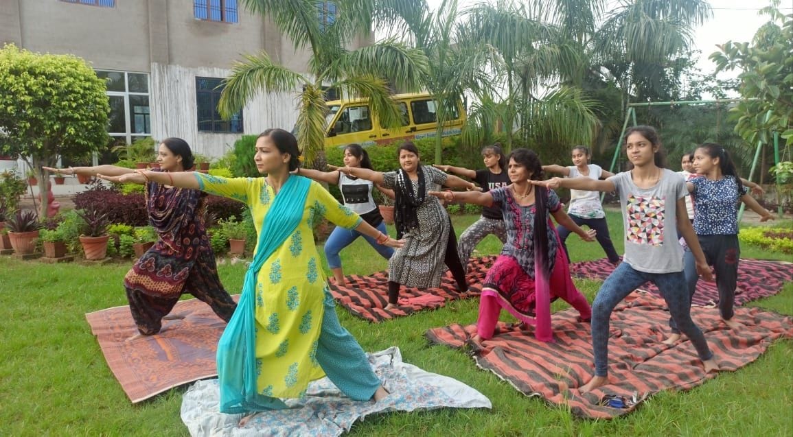 Thousands of people did yoga for a healthy body