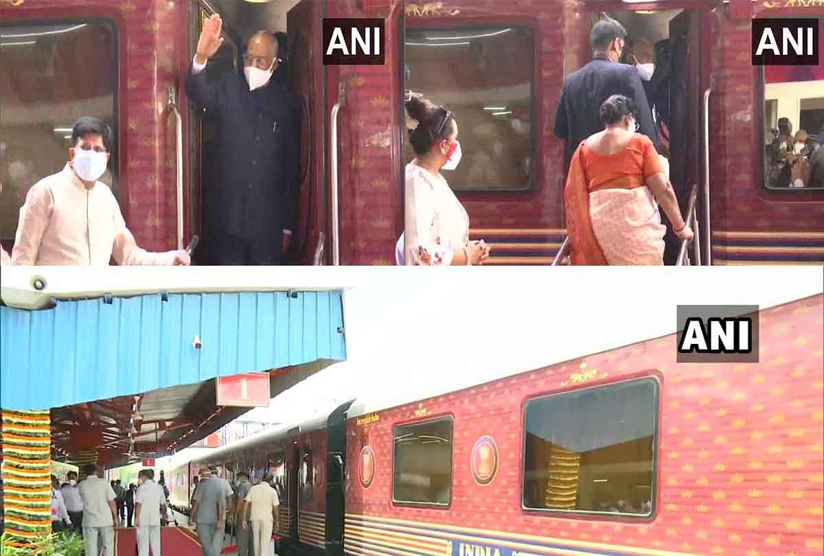 President&#39;s Visit To Kanpur: President Train Train Departed From Delhi To Kanpur - राष्ट्रपति का कानपुर दौरा: प्रेसिडेंट दिल्ली से कानपुर के लिए रवाना, अलीगढ़ स्टेशन से 10 सेकंड ...