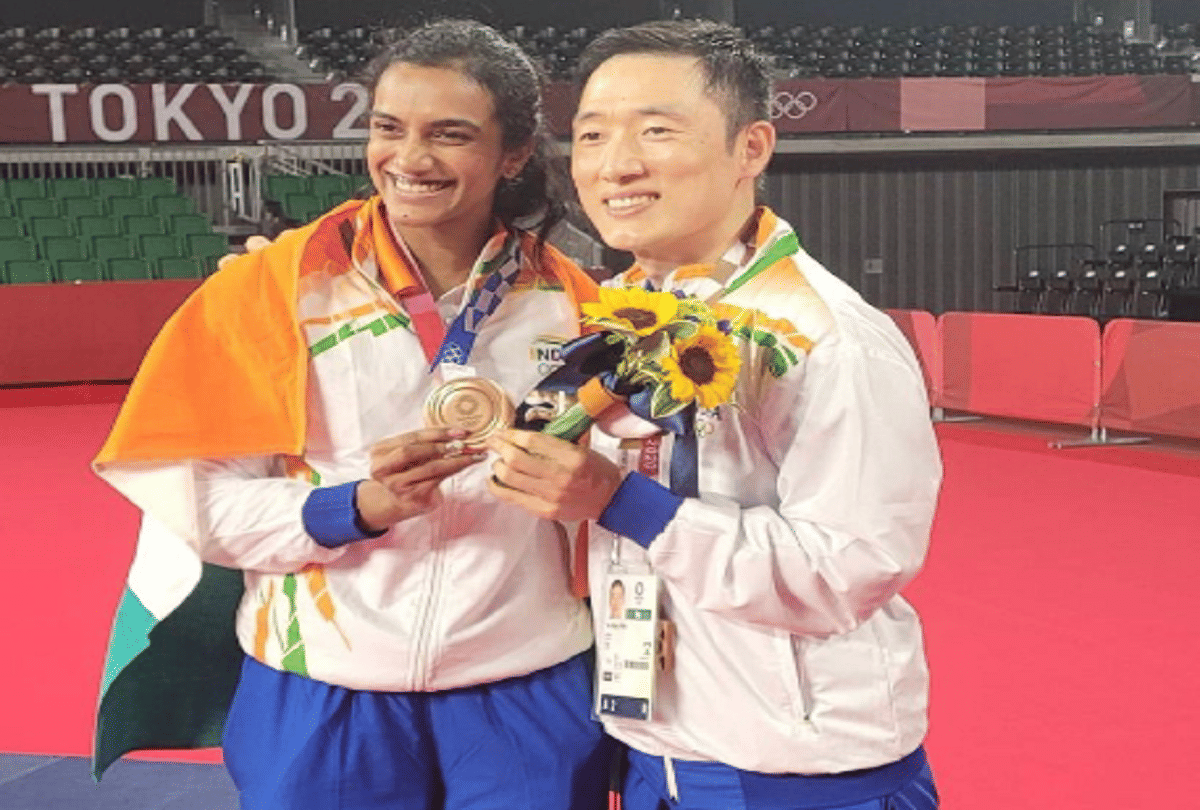 पीवी सिंधु और कोच पार्क टी सांग