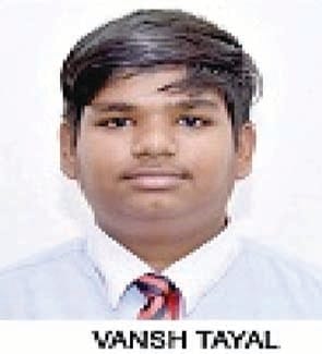 Vansh, Ruchi and Riya showed their strength, topped the district Vansh, Ruchi and Riya showed their strength, topped the district