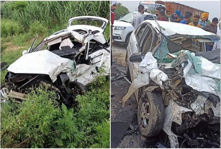 बठिंडा नेशनल हाईवे: दो कारों की टक्कर में चार युवकों की मृत्यु, तीन गंभीर घायल