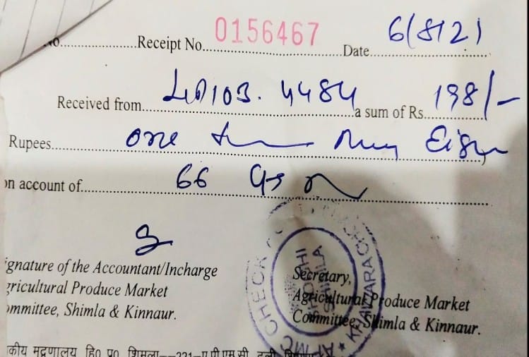 हिमाचल के बागवानों से शोघी और परवाणू में अवैध टैक्स वसूली