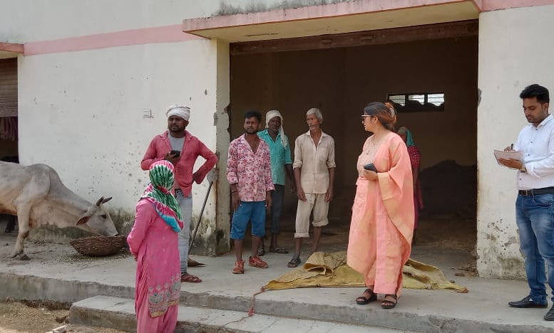 कलसी में गौशाला का निरीक्षण करती एडीएमई अर्चना द्घिवेदी कलसी में गौशाला का निरीक्षण करती एडीएमई अर्चना द्घिवेदी