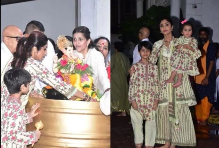 शिल्पा शेट्टीः गणपति विसर्जन