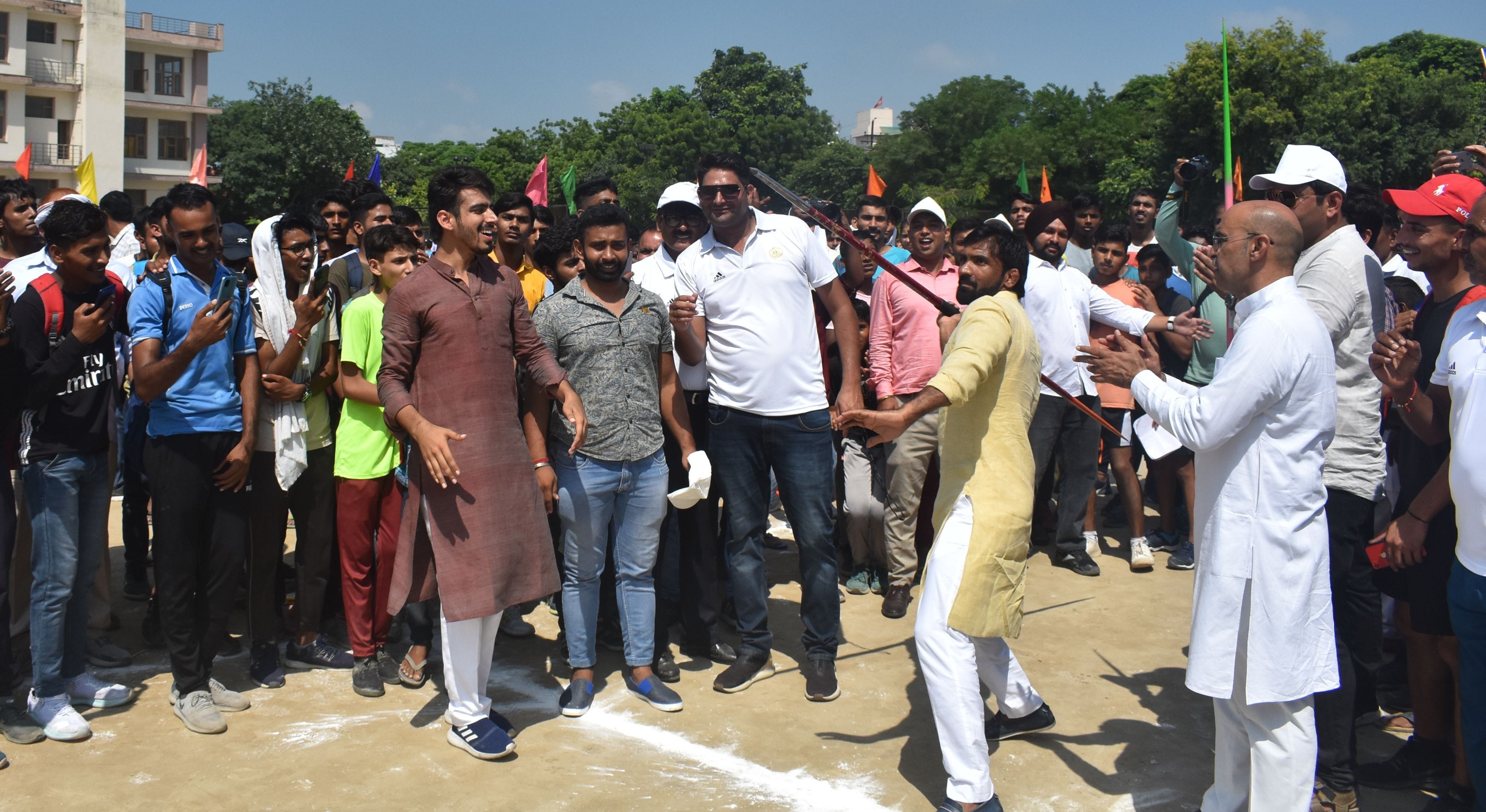 पानीपत। पानीपत शिवाजी स्टेडियम में आयोजित खेल प्रतिभाखोज महोत्सव के दौरान भाला फैक प्रतियोगता पानीपत। पानीपत शिवाजी स्टेडियम में आयोजित खेल प्रतिभाखोज महोत्सव के दौरान भाला फैक प्रतियोगता