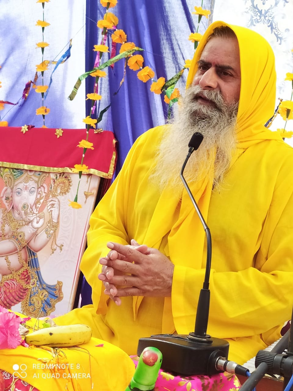 नगरी के माता बाला सुंदरी मंदिर में श्रीमद् भागवत कथा सुनाते संत सुभाष शास्त्री, संवाद। नगरी के माता बाला सुंदरी मंदिर में श्रीमद् भागवत कथा सुनाते संत सुभाष शास्त्री, संवाद।