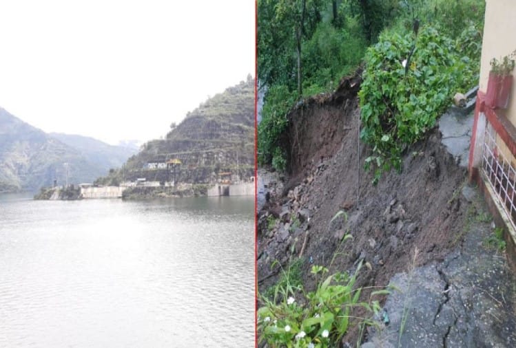 टिहरी झील का जलस्तर बढ़ने से खतरे में आए घर