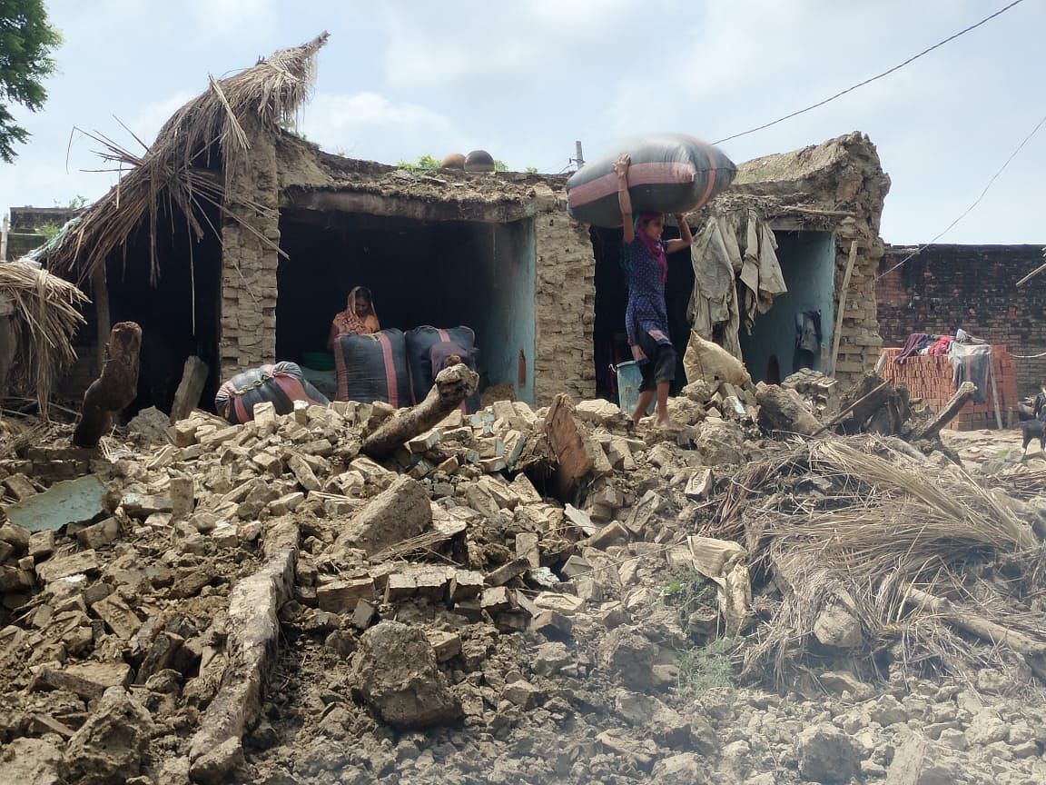 Then came the rain of calamity: kutcha houses collapsed, old man died