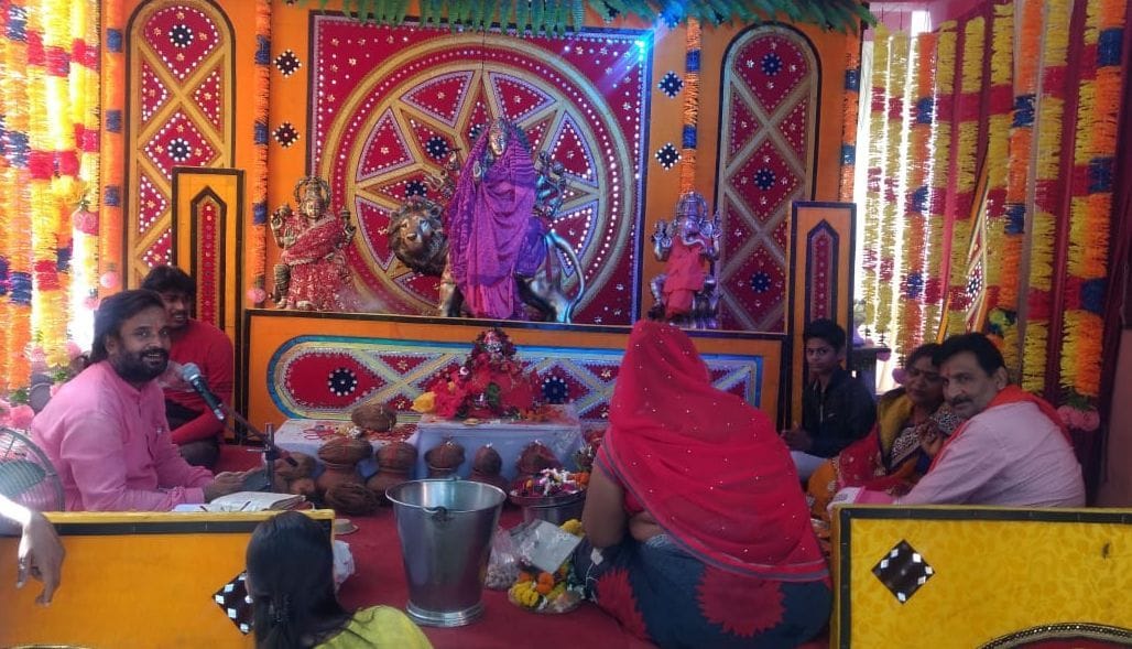 Devotees rejoiced after seeing the Brahmacharini form of Mother
