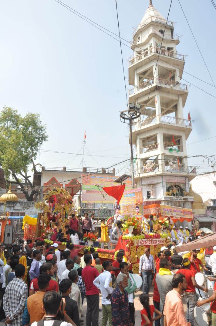 Immersion procession on the 10th day of Navratri