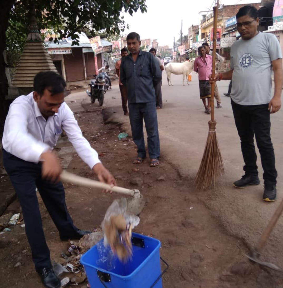 Many officers including DM planted broom