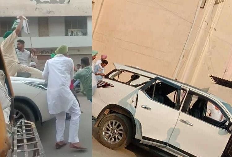 Car Of Akali Candidate Vardev Singh Mann Of Guruharsahai Attacked In  Firozpur - हंगामा: फिरोजपुर में अकाली प्रत्याशी की कार पर हमला, लाठियों और  लोहे की रॉड से की तोड़फोड़ ...