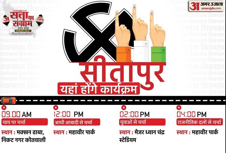 UP Election 2022 : सीतापुर में कल युवाओं और महिलाओं की होगी बात, नेता रखेंगे चुनावी मुद्दे, आप भी बनिए कार्यक्रम का हिस्सा