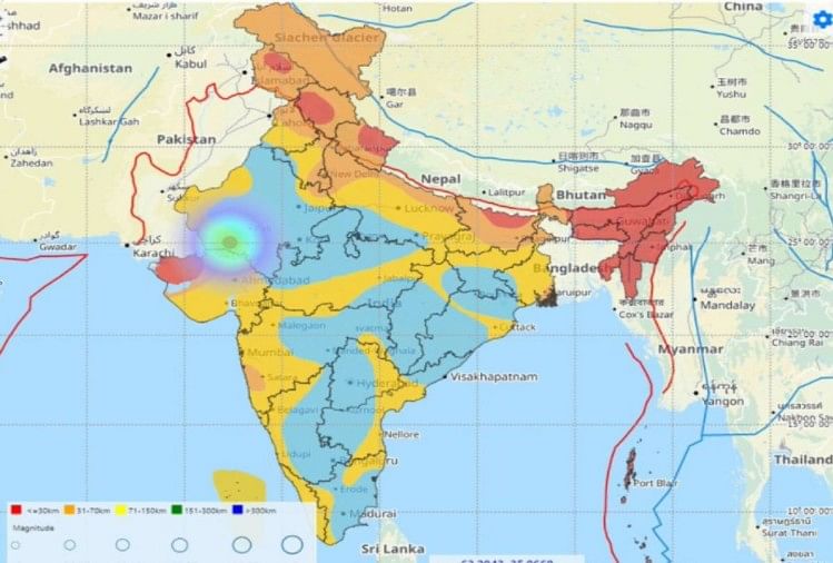 An earthquake measuring 4.6 on the Richter scale struck Jalor, Rajasthan