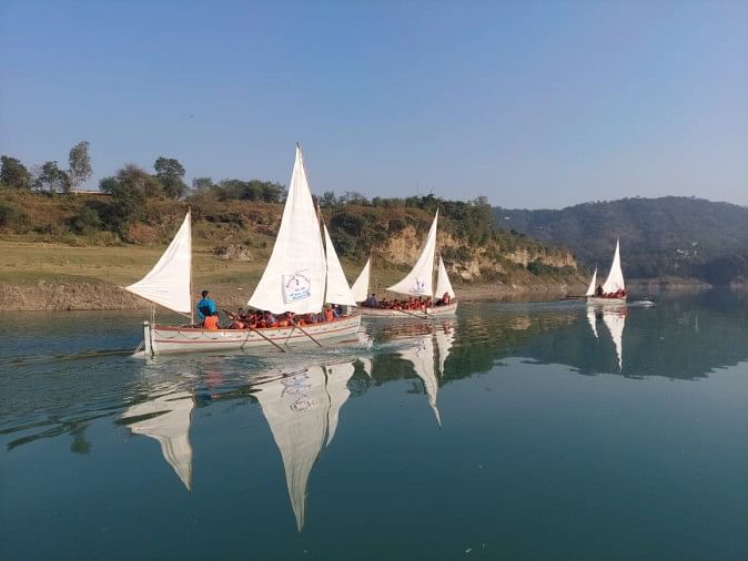 Ekspedisi berlayar 10 hari dengan tema Sarovar ke Sagar berakhir Para Kadet Melakukan Demonstrasi Di Swachh Bharat Abhiyan Dan Pengelolaan Air