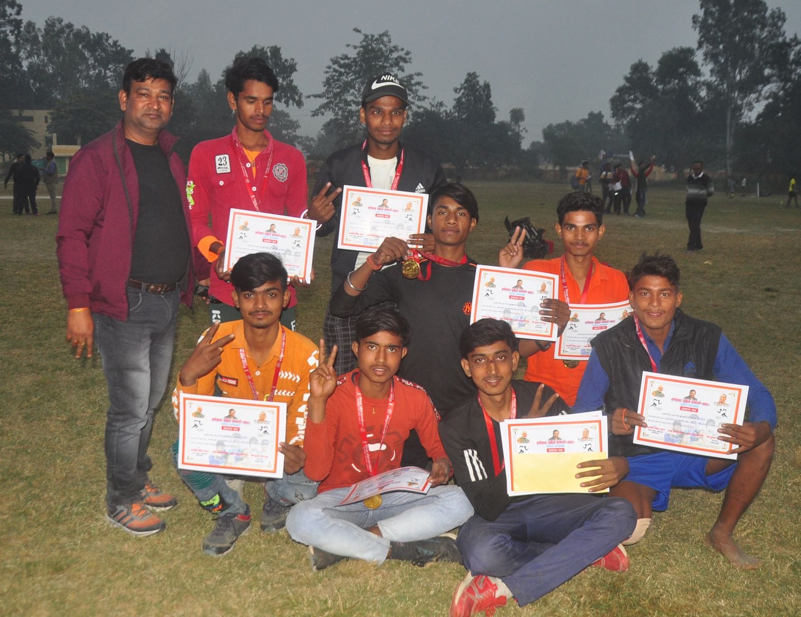 Stadium XI captured the trophy in cricket